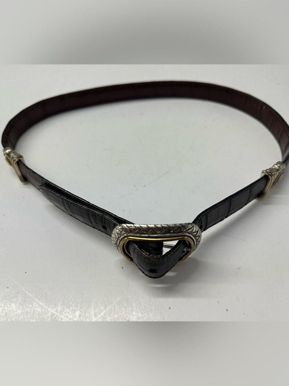 Brighton Marcus Two Tone Reversible Belt - L